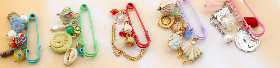 New collection of decorative pins with eyelets