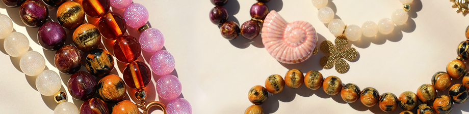 New series of acrylic and resin beads