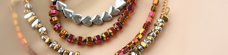 Stunning hematite bead collection