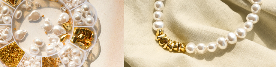 Affordable imitation freshwater pearls 